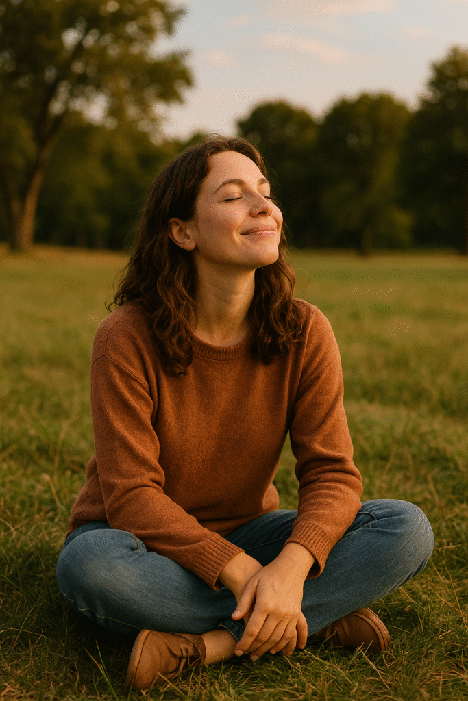 "Open gratitude journal with coffee cup, practice to appreciate what you have and find joy in small things"