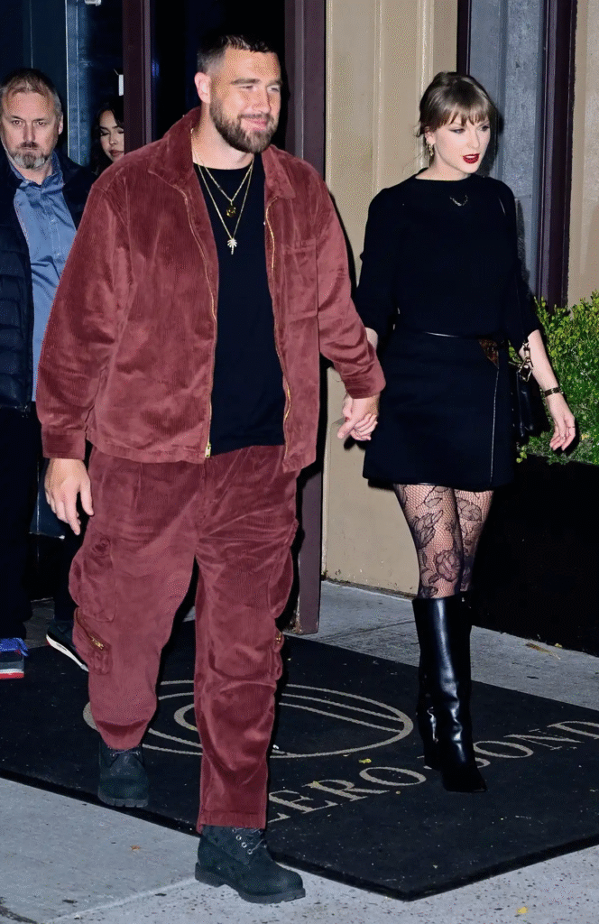 "Taylor Swift and Travis Kelce leaving Zero Bond after NYC date night"